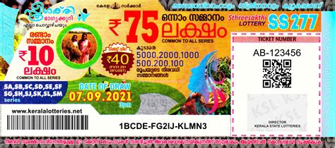 Kerala Lottery Results: 07.
